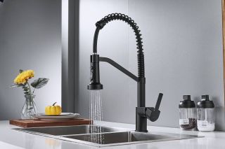 Смеситель для кухни Shevanik S963H чёрный